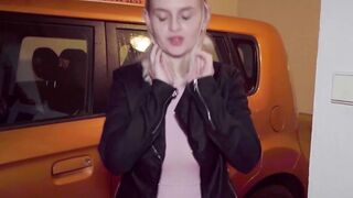 Blondie Blows Instructor Before Driving Test - Hidden Cam Sex