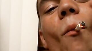 Buddies Chainsmoke Together And Share A Smokin' Hot Blowjob
