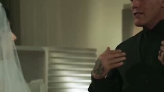 Stepson watching his stepdad fucking his wife after wedding