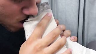 Gay Gym Buddies Foot Worship - Hot Twinks Wrestle And Lick Feet In Locker Room