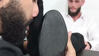 Dominant Goddess Worships Submissive Man's Feet in Foot Fetish Fantasy
