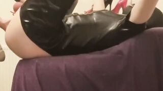 Amateur Couple's Late Night Roleplay - Strap-On Domination with Milk Play