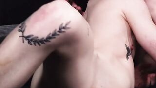 Muscle Studs Pounding Hot Transgender Chick's Ass - Scene 1