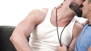 4-Way Hardcore Action with Muscular Guys - Bottom Boys