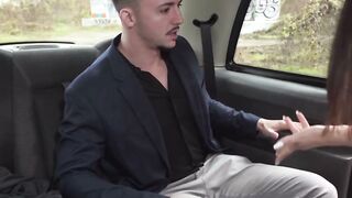 Taxi Ride Gone Wild! Passenger Fucks Sexually Frustrated Taxi Driver - Billie Star