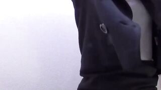 Public Toilet Peeping Tom - Girl Peeing In Public Restroom