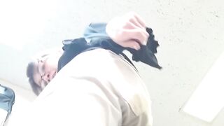 Asian Boss Lady Faces Peeing Challenge with Her Coworker