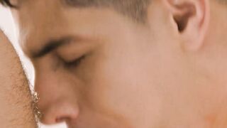 Hot Daddy's Face Covered With Jiz - Older Man Fucks barely legal Twink