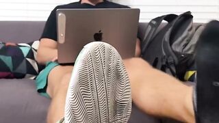 Hunky Johnnie Showcases His Perfect Body & Foot Fetish in Hot Shower