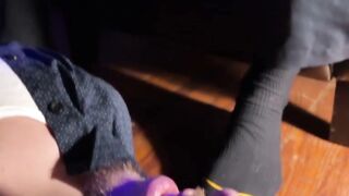 Dominant Mistress Makes Slave Eat Her Smelling Feet - Foot Fetish Humiliation
