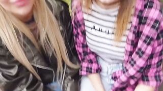 Exotic Blonde Babe Zlatina Shines - Lesbian Threesome with Double Penetration