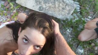 Outdoor Sex Adventure - Public Pornstar Fucked Hard by Stranger