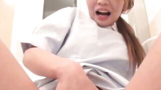 Exotic Japanse Bombshell - Pee Break After Shave & Dress Change