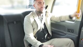Tattooed Hunk Fucks Blonde Babe in His Cab - Redhead Pornstar Cherry Crystal