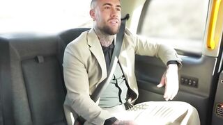 Tattooed Hunk Fucks Blonde Babe in His Cab - Redhead Pornstar Cherry Crystal