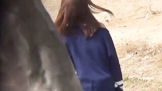 Exotic Outdoor Peeping Tom Captures Naughty Pissing Girls