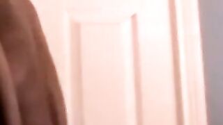 Black Amateur Teen Stroking Big Dick & Erupting in Orgasm