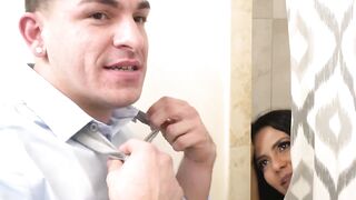 3Way Frenzy #2 - Big Boobed MILF Rose Monroe Throated & Ass-Pounding