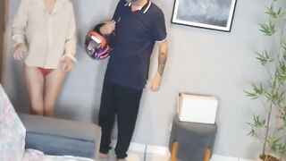 Hot Wife Surprises Delivery Man With Lingerie And Sexual Adventure