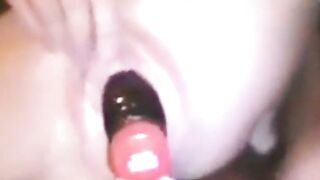 Big Bottle Masturbation - Sex Toy Play With Curvy Teen Girl