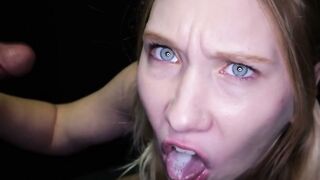 The cum matches your blue eyes, McKenna!