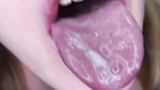 The cum matches your blue eyes, McKenna!