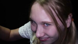 The cum matches your blue eyes, McKenna!