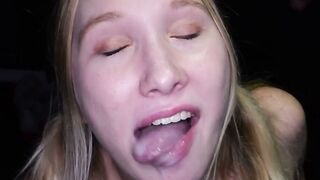 The cum matches your blue eyes, McKenna!