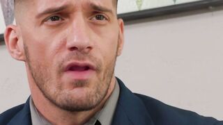 Intern Zane Kazam Gets A Huge Dick From Boss Ty Rodger In Office" or "Office Slut intern gets Fucked Hard By Big Dicks in The Workplace - PornPros