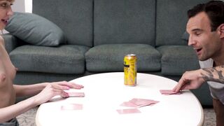 Teen Stepsiblings Strip Poker Game Turned Sexual Adventure