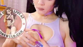 Hot Babe Gives A Sexy Slow Motion Erotic Hand Job With Big Dick And Orgasm