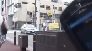 Wild Peeking Japanese Girl Faces Peeing Adventure