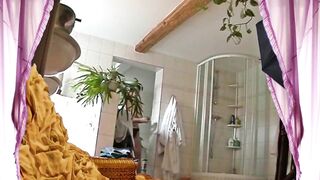 Long Saggy Hangers Into The Toilet