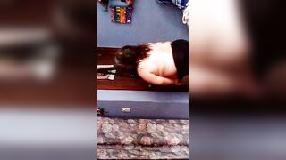 Mi puta zorra gozando de mi verga