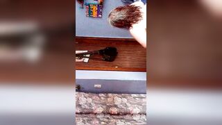 Mi puta zorra gozando de mi verga