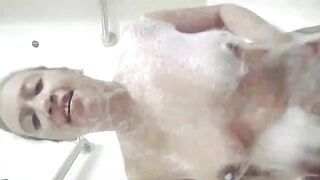 Taking a bath