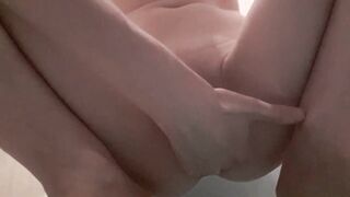 Quick orgasm at the WC room.