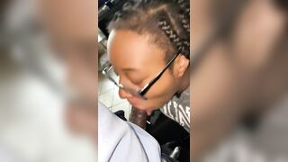 Black 19 Yo POV Bj w/ Mouth Cummed