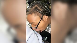 Black 19 Yo POV Bj w/ Mouth Cummed