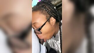 Black 19 Yo POV Bj w/ Mouth Cummed