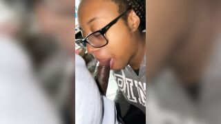 Black 19 Yo POV Bj w/ Mouth Cummed