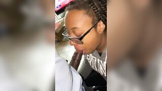Black 19 Yo POV Bj w/ Mouth Cummed