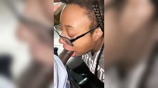 Black 19 Yo POV Bj w/ Mouth Cummed