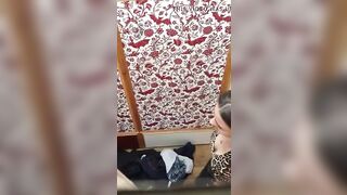 Dressing room Topless bimbos into ebony lace bra and g-string