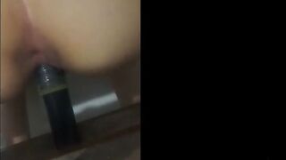 I Challenged her and she Screwed her Twat and Booty with a