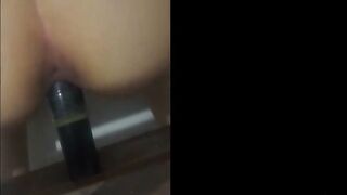 I Challenged her and she Screwed her Twat and Booty with a