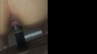 I Challenged her and she Screwed her Twat and Booty with a