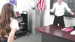 Hand Job Thin High School 19 Year Old Plowed to Orgasm by Professor