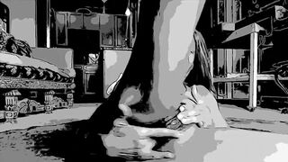 TN22 Red Haired MoistHer leaking soak thighs, groaning squirt, with nailed