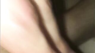 18 Year Old Squirts on my Rock Rough Penis